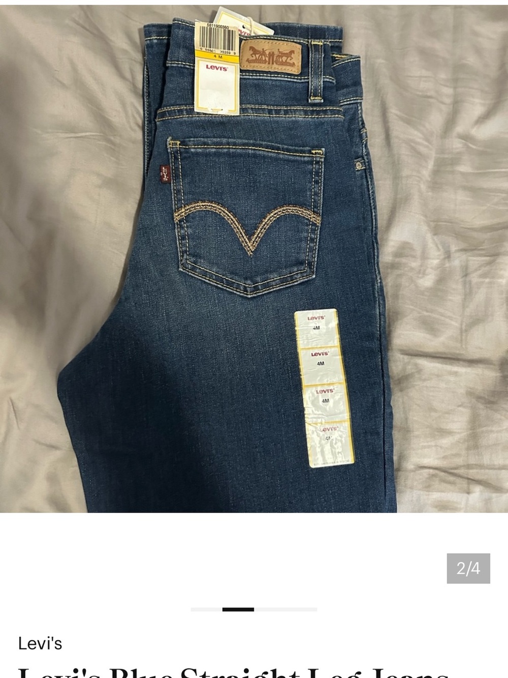Levi's Indigo Straight Leg Jeans custom bundle